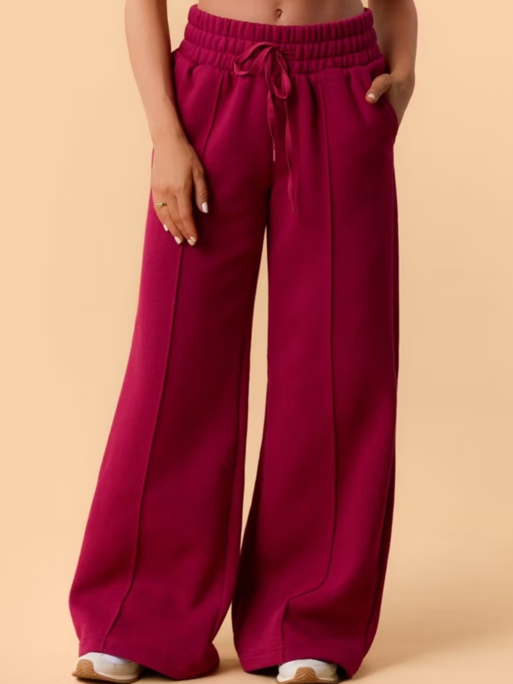 Blogilates Travel Trouser Sweatpants - Burgundy, 3X.